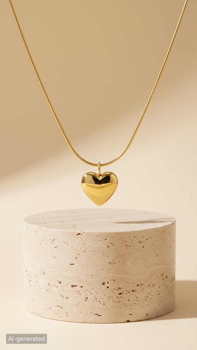 Collana con Cuori Intrecciati